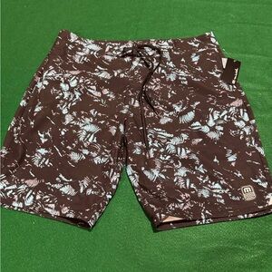 Travis Mathew Brown Board Shorts Swimwear